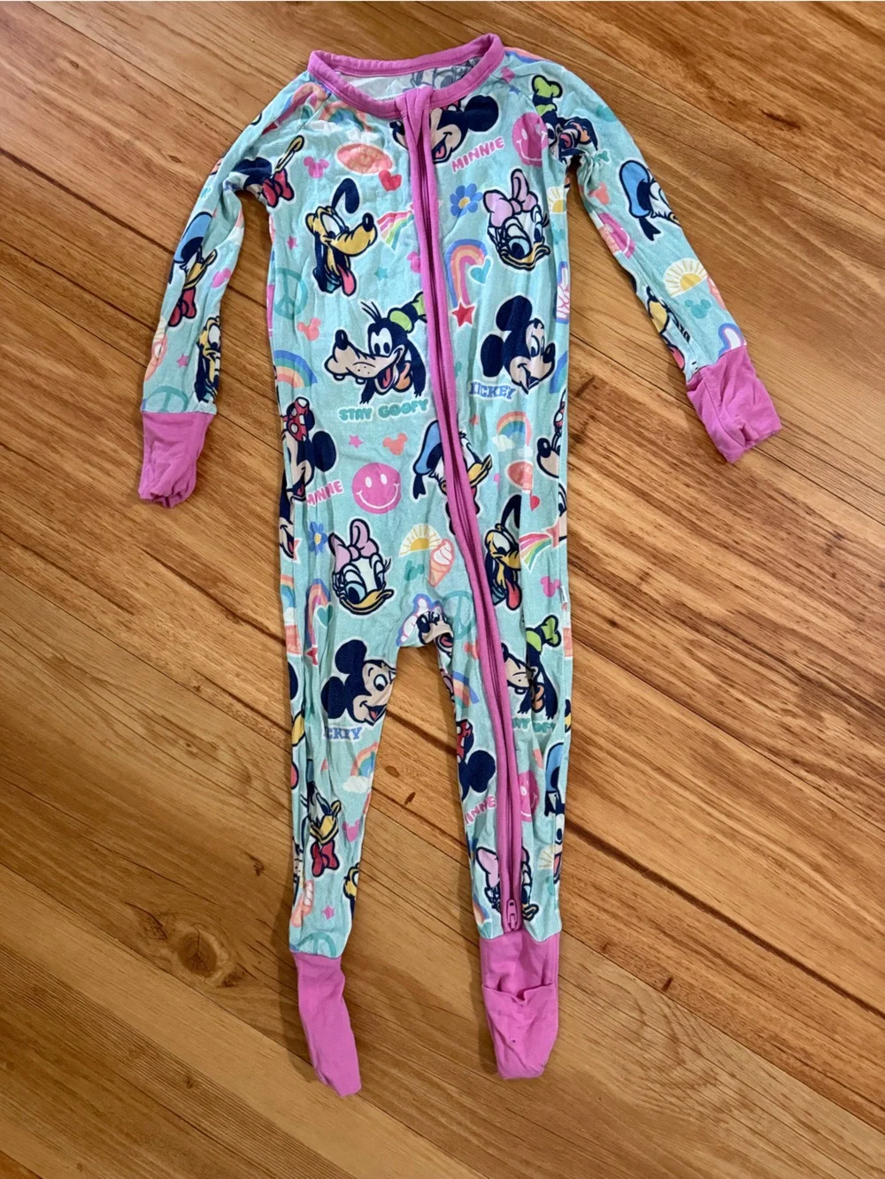 Little sleepies minnie and mickey zippy 12-18 months